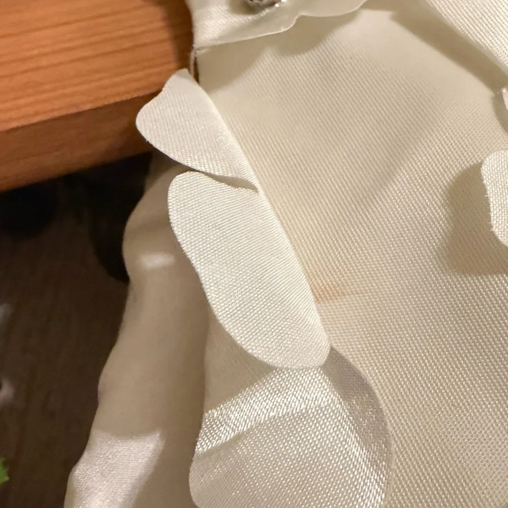 STINE GOYA White Textured Elena Floral Mini Dress Women’s Size XS - Picture 7 of 16